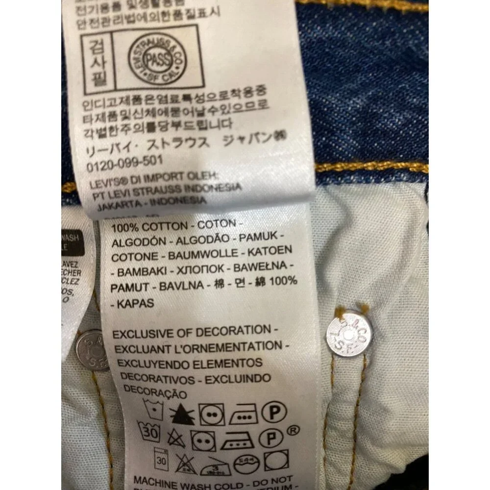 Levi's Size 25x32 501 Straight Leg Jean Market Sixth Street Wash GUC - Picture 10 of 11